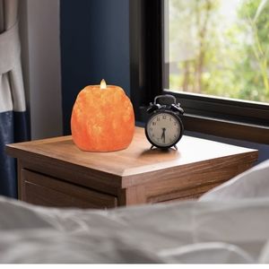 Himalayan salt natural shaped tea light holder